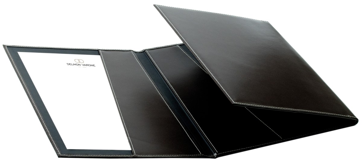 Vertragsmappe DIN A4 | Echtleder | CAMBRIDGE dunkelbraun